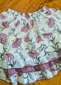 Girls' Purple Floral Outfit