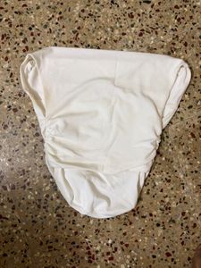 white half shoulder top