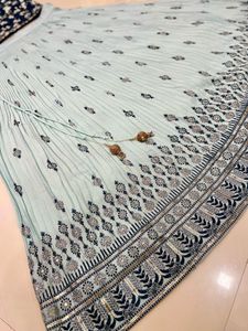 Blue Shaded Lehenga