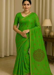 green saree