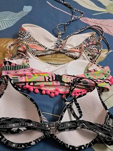 Combo Of Four  Padded  Hnm Bra N Panty