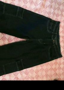 Charcoal Cargo Wide Leg Jeans 🌟