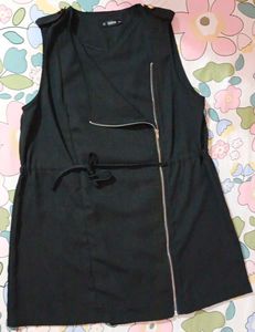 Zip Design Vest Jacket