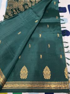 Elegant Silk Green Saree