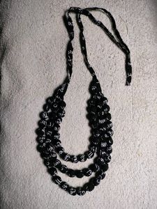 New B&amp;w layered necklace