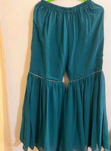 Teal Sharara Set (Size Adjustible)