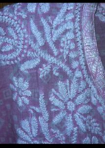 Pink Chikankari Tunic