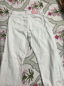 White Wide Leg Jeans