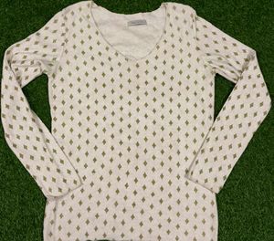 Diamond Pattern Long Sleeve Sweater