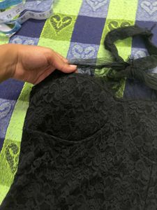Elegant Black Lace Dress