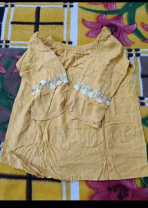 Set Of 2 Yellow &amp; Blue Tunic Top