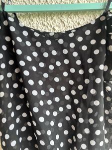 Cute Off The Shoulder Polka Dots MeshTor