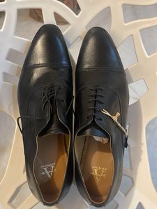 Arrow Black Leather Oxford Dress Shoes