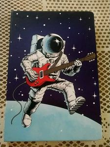 Astronaut Guitarist Space Journal Notebook