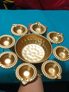 Set Of 2 Diya Urli (Combo)