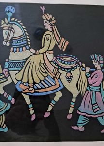 Royal Hand Painted Embossed Artwork