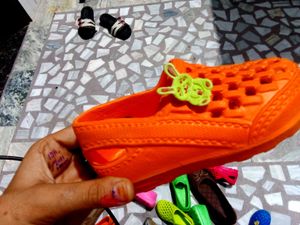 Cute Orange Kids Clogs Footwear All Size Available