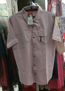 Pink Denim Shirt - Casual Style