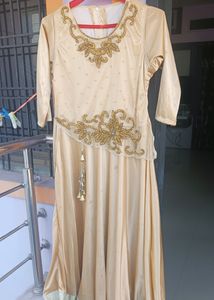 Golden Frock For Girls
