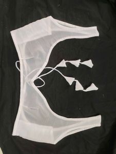 georgette sheer blouse backless