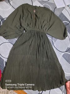Olive Green Dress