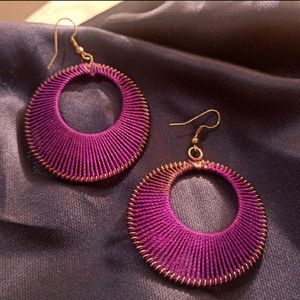 Purple Earrings