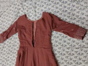 Elegant Ethnic Gown( You should put zib in the bac