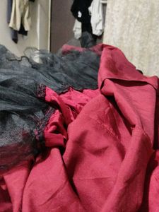A Maroon Colour Gown