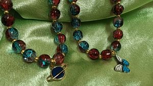 Pack Of 2 Beaded Bracelet With Charm