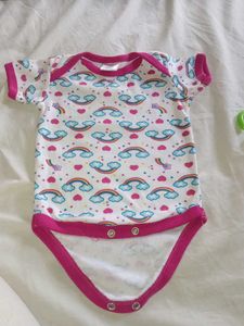 Rainbow Cloud Baby Onesie – Soft Cotton
