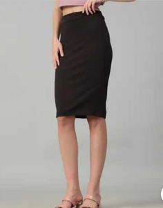 Elegant Black Pencil Skirt