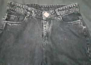Acid Wash Straight Leg Jeans