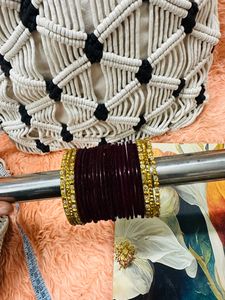 Maroon Color Singale Hand Bengale