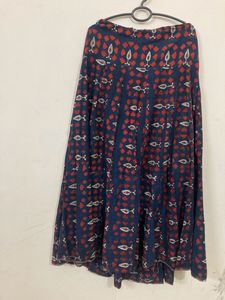 Yellow Top Free- Ethnic Skirt -1 Time Wear