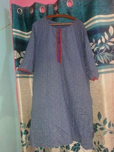 Blue Printed Kurta