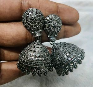Metal Silver Jhumka
