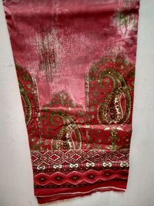 Cotton Light Red Colour Suit