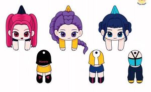 K-POP Demon Hunters Paper Doll Template
