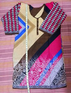 Multi Colour Cotton Kurti