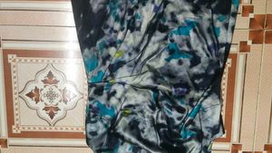 Abstract Print Sleeveless Dress