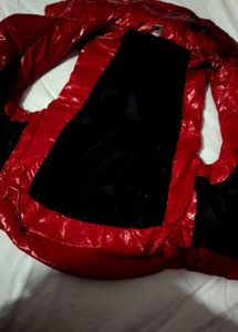 Red half jacket