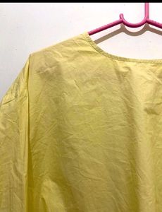Yellow Tie-Front Top