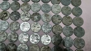Rare Old 2 Rupee Coins 60 Pcs