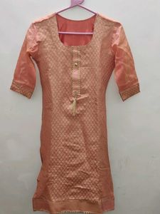 Elegant Peach Kurta