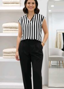 Striped Sleeveless Top