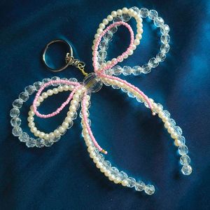 Beaded Bow Keychain