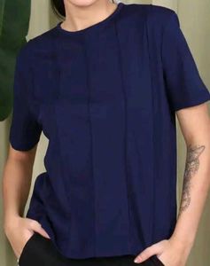 Shein Medium Length Short Sleeve Pleated Detail