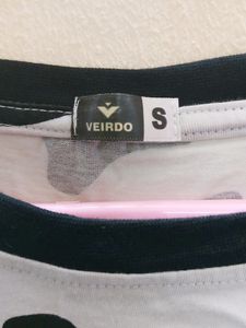 Veirdo Cow Print T Shirt