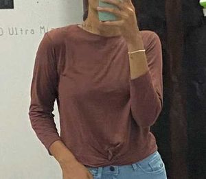 Brown Long Sleeve Top