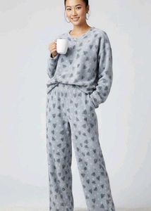 🩶Cozy Heart Print Pajama Set🩷